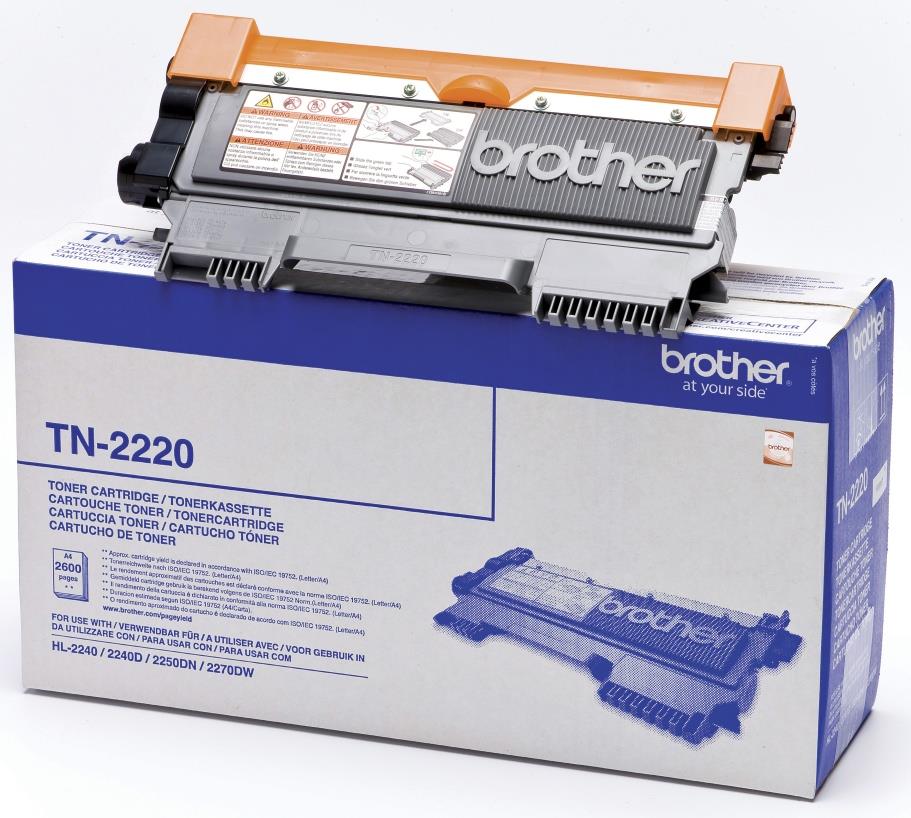 772609 Brother TN2220 Toner BROTHER TN2220 2.6K sort 